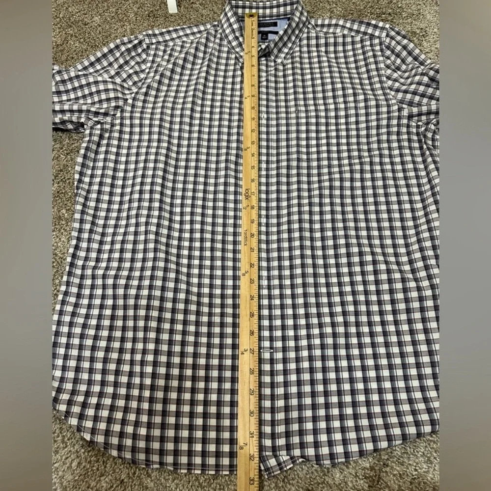 Banana Republic Men’s Slim Flit Button Up Plaid Shirt Sz XL